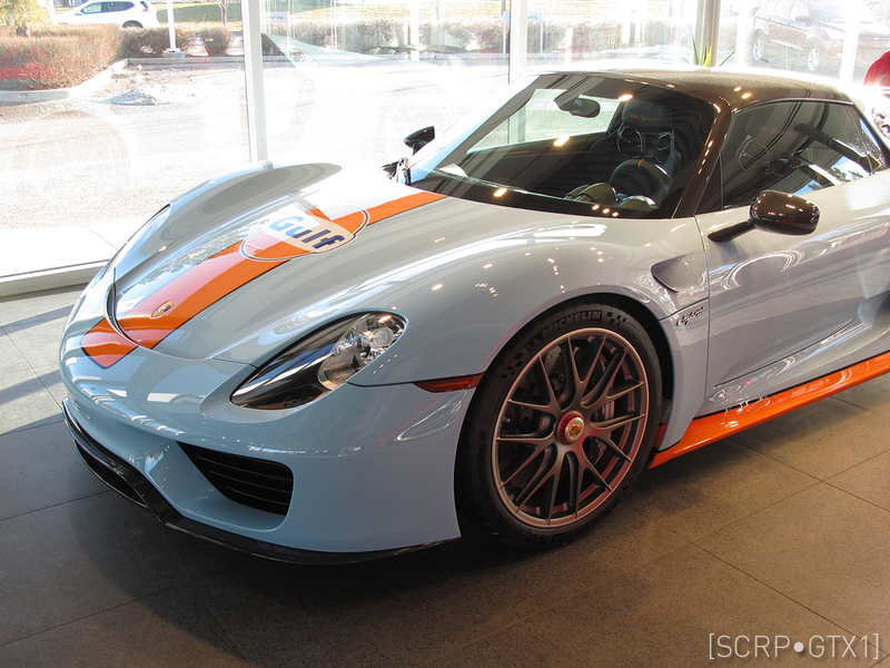 Illustration for article titled Ultra Rare Gulf Livery 918 Spyder w/ Weissach
